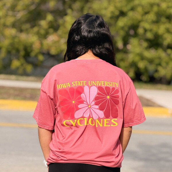 CI Sport Iowa State University Heather Pink Short Sleeve T-Shirt